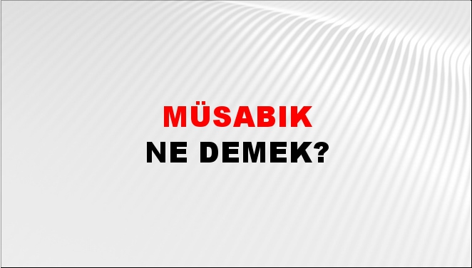 Müsabık 