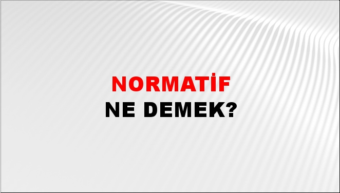 Normatif 