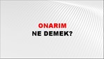 Onarım 