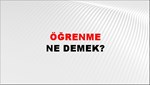 Öğrenme 