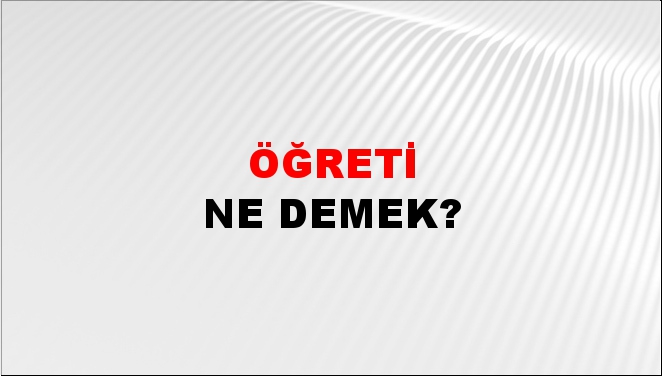 Öğreti 