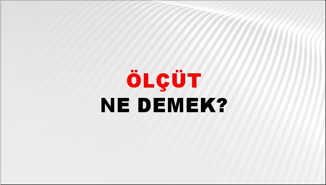 Ölçüt 