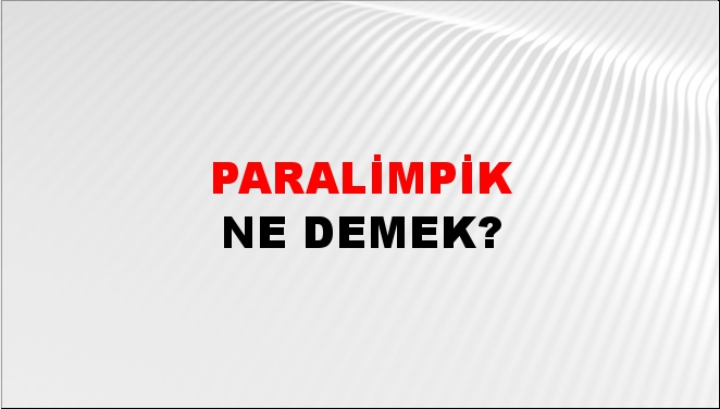 Paralimpik 