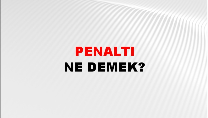 Penaltı 