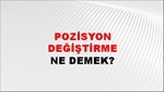 Pozisyon Değiştirme 