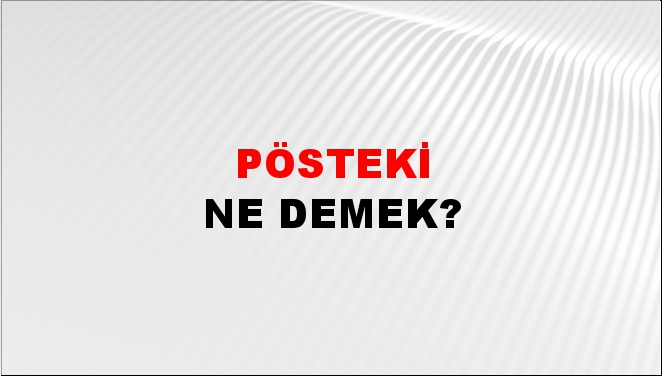 Pösteki 