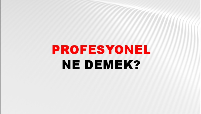 Profesyonel 