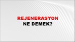 Rejenerasyon 