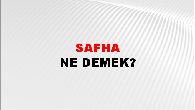 Safha 