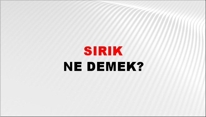 Sırık 