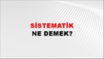 Sistematik 