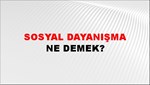 Sosyal Dayanışma 