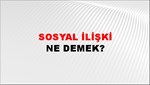 Sosyal İlişki 