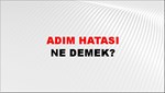 Adım Hatası 