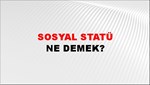 Sosyal Statü 