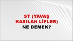 ST (Yavaş Kasılan Lifler) 