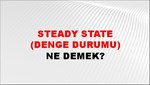 Steady State (Denge Durumu) 