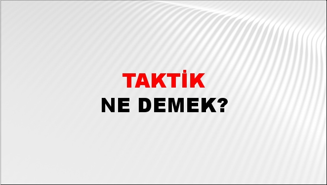 Taktik 