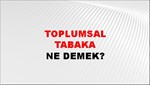 Toplumsal Tabaka 