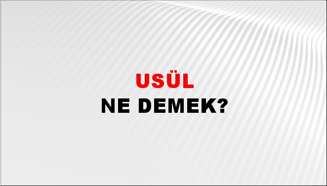 Usül 