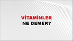 Vitaminler 